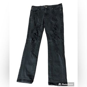 Argonaut Nations Men Skinny Fit Denim Ripped Jeans  EUC